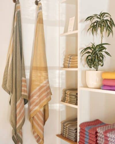 The Flax Towels at the Mungo Flagship store at Old Nick Village